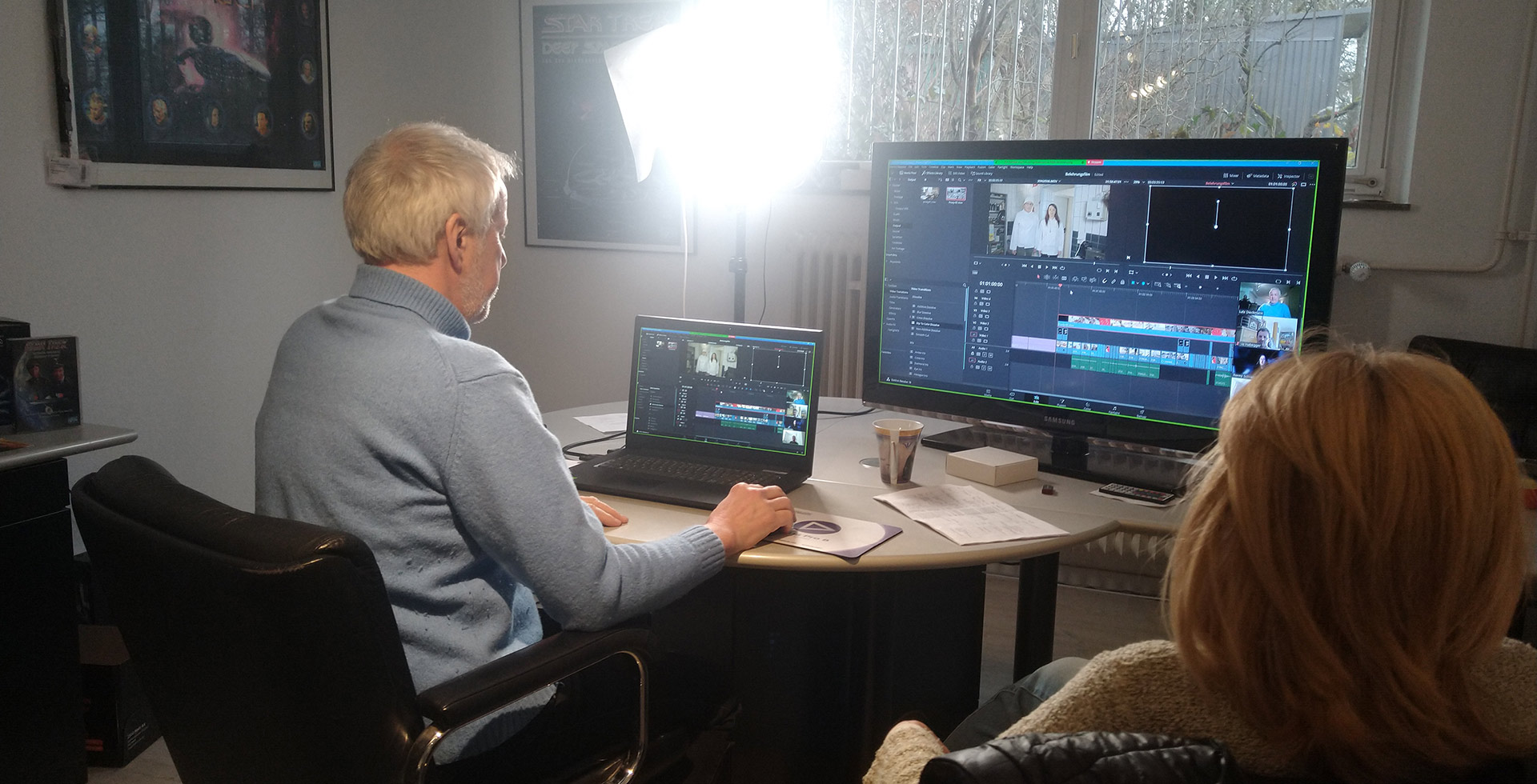 Videotrainer Lutz Dieckmann in einem Online-Hybrid Serminar