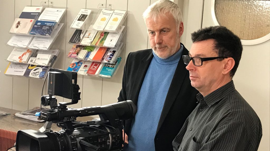 Persönliche Betreuung an der Kamera durch Videotrainer Lutz Dieckmann